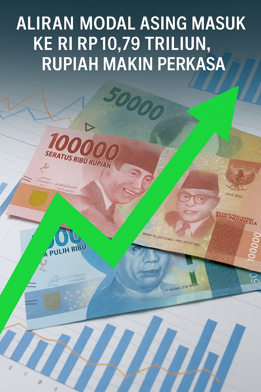 Aliran Modal Asing Masuk ke RI Rp10,79 Triliun, Rupiah Makin Perkasa